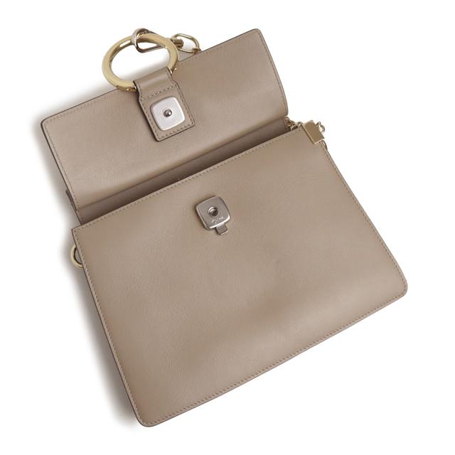 （未使用　展示品）Chloe クロエ CHC20SS202 FAYE フェイ スモール カーフスキン スウェード MOTTYGREY グレージュ 2way ショルダー ハンドバッグ 斜め掛け レザー ゴールド金具_1