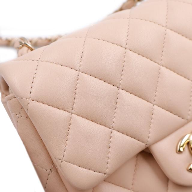（未使用　展示品）CHANEL シャネル A35200 ミニ マトラッセ 17 チェーン ラムスキン ピンク ショルダーバッグ 斜め掛け レザー ゴールド金具_14