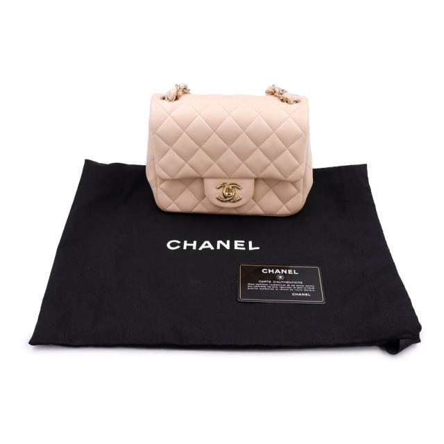 （未使用　展示品）CHANEL シャネル A35200 ミニ マトラッセ 17 チェーン ラムスキン ピンク ショルダーバッグ 斜め掛け レザー ゴールド金具_1