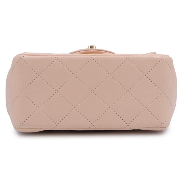 （未使用　展示品）CHANEL シャネル A35200 ミニ マトラッセ 17 チェーン ラムスキン ピンク ショルダーバッグ 斜め掛け レザー ゴールド金具_7