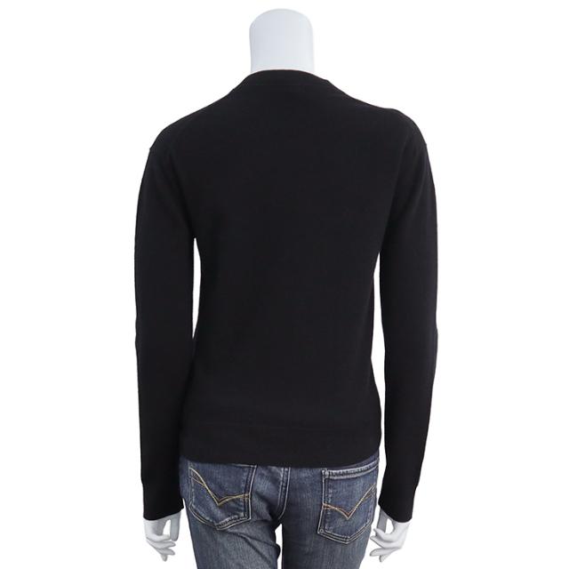 （未使用保管品）HERMES エルメス Hリフト 長袖 ニット セーター カシミヤ 100％ #36 ブラック トップス_3
