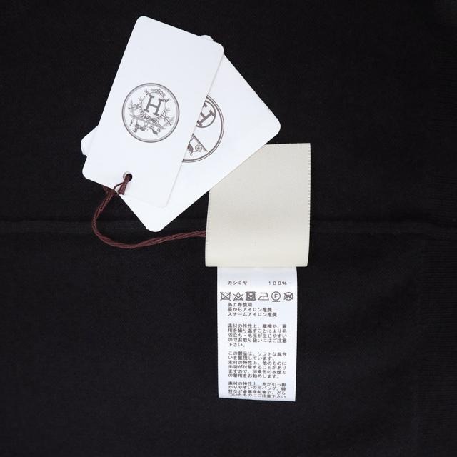 （未使用保管品）HERMES エルメス Hリフト 長袖 ニット セーター カシミヤ 100％ #36 ブラック トップス_7