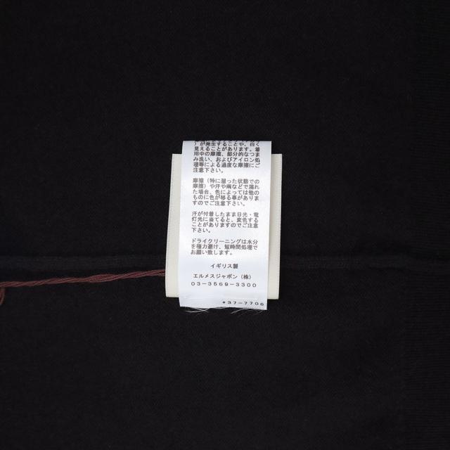 （未使用保管品）HERMES エルメス Hリフト 長袖 ニット セーター カシミヤ 100％ #36 ブラック トップス_8