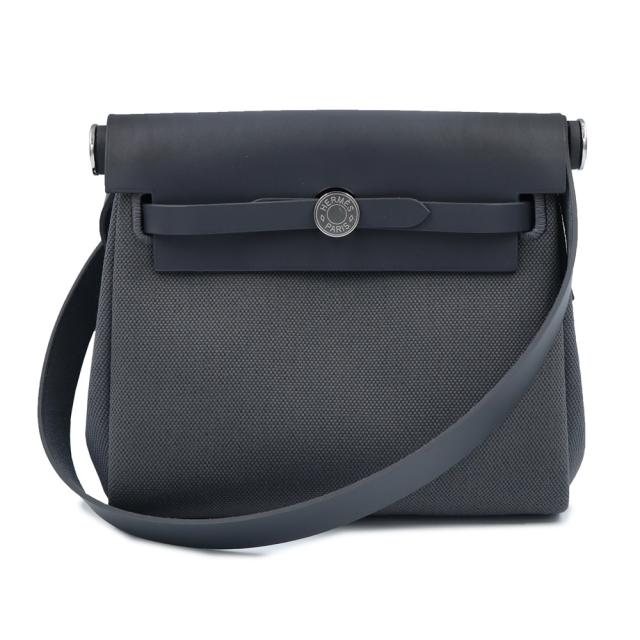 （新品・未使用品）HERMES エルメス エールバッグジップ 20 トワルミリタリー ヴァッシュハンター Ardoise アルドワーズ グレー K刻印 ショルダーバッグ 斜め掛け レザー シルバー金具 箱付