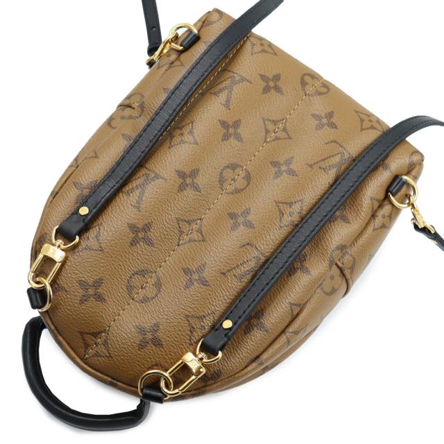（未使用　展示品）LOUIS VUITTON ルイ ヴィトン M44872 パームスプリングス バックパック MINI モノグラムリバース ブラウン リュック デイパック ゴールド金具_4