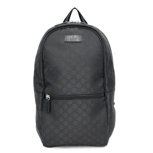 （未使用　展示品）GUCCI グッチ 449181 バックパック GGナイロン ブラック リュック デイパック シルバー金具 88,935円