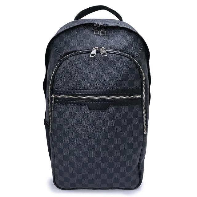 （未使用　展示品）LOUIS VUITTON ルイ ヴィトン N58024 ミカエル ダミエグラフィット ブラック リュック デイパック バックパック シルバー金具