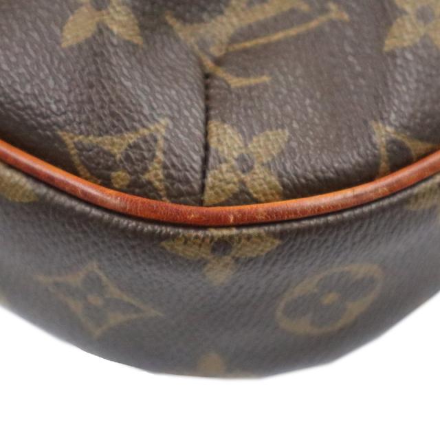 （中古）LOUIS VUITTON ルイ ヴィトン M56389 オデオン MM モノグラム ヌメ革 レザー ブラウン ショルダーバッグ 斜め掛け ゴールド金具_11