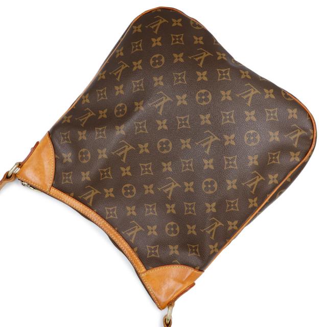 （中古）LOUIS VUITTON ルイ ヴィトン M56389 オデオン MM モノグラム ヌメ革 レザー ブラウン ショルダーバッグ 斜め掛け ゴールド金具_4