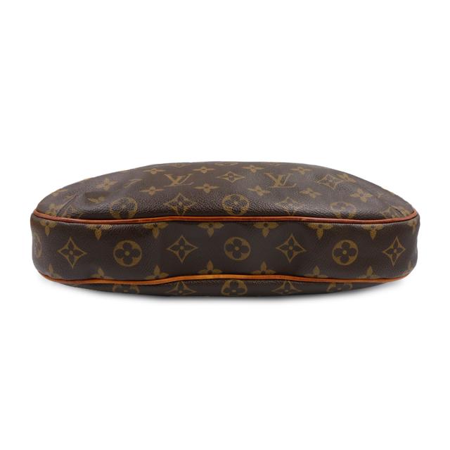 （中古）LOUIS VUITTON ルイ ヴィトン M56389 オデオン MM モノグラム ヌメ革 レザー ブラウン ショルダーバッグ 斜め掛け ゴールド金具_5