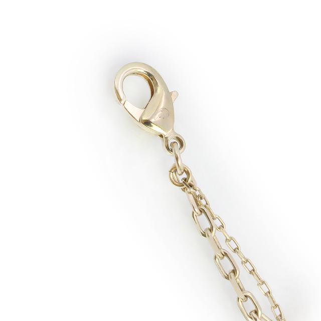 （未使用　展示品）CHANEL シャネル A98210 ロゴ I LOVE CHANEL ハート ゴールド ワインレッド ダブルチェーン ブレスレット_5