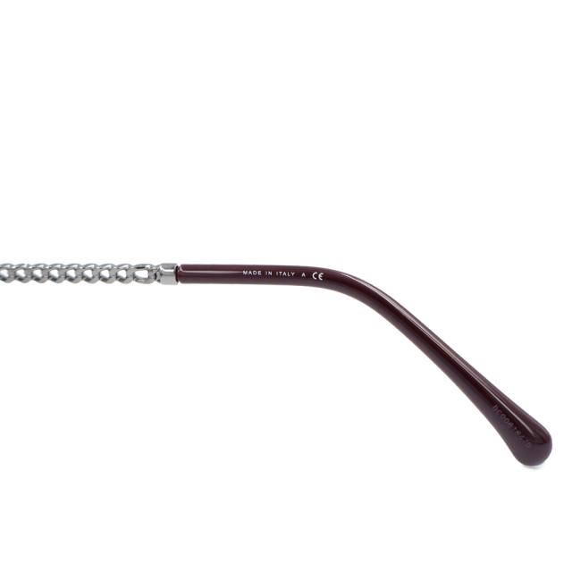 （美品）CHANEL シャネル 4244 A71291 チェーン ココマーク スクエア シェイプ アイウェア サングラス ピンク メタル シルバー 眼鏡_4