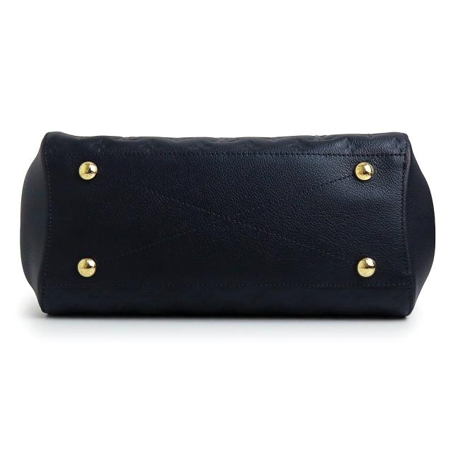 （未使用　展示品）LOUIS VUITTON ルイ ヴィトン M42746 モンテーニュ MM モノグラムアンプラント マリーヌルージュ ネイビー 2way ショルダー ハンドバッグ 肩掛け レザー ゴールド金具_6