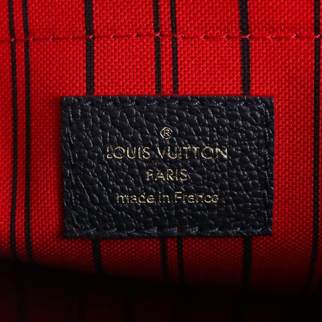 （未使用　展示品）LOUIS VUITTON ルイ ヴィトン M42746 モンテーニュ MM モノグラムアンプラント マリーヌルージュ ネイビー 2way ショルダー ハンドバッグ 肩掛け レザー ゴールド金具_8