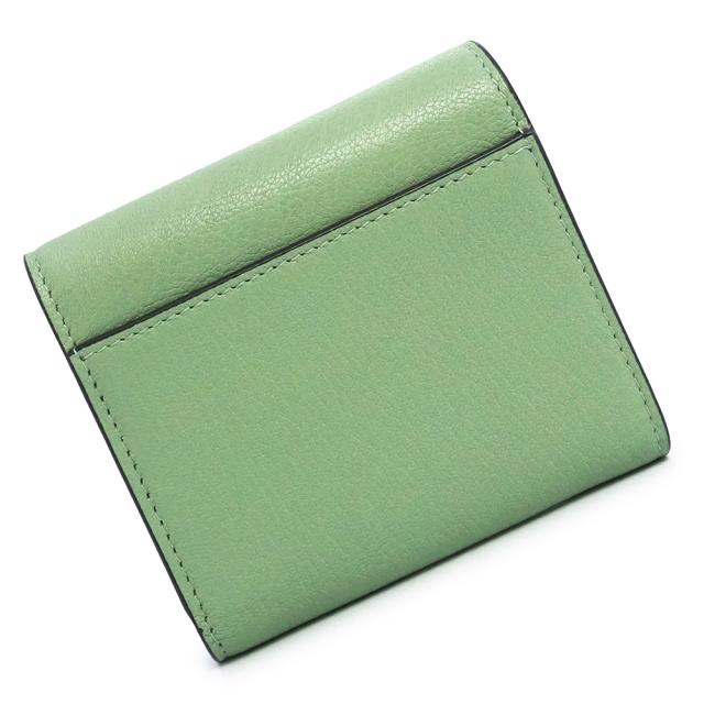 （未使用　展示品）Christian Dior クリスチャンディオール S5652CCEH サドル SADDLE ロータスウォレット カーフスキン クイーンミント グリーン コンパクト 三つ折り財布 レザー アンティークゴールド金具_6