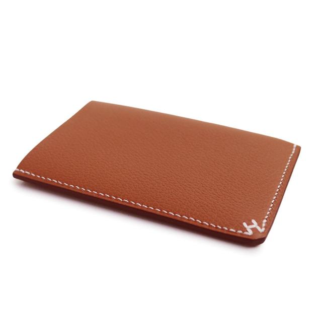 （新品・未使用品）HERMES エルメス H セリエ カードケース パスケース 名刺入れ 定期入れ ヴォーエバーカラー レザー ゴールド W刻印 箱付_3