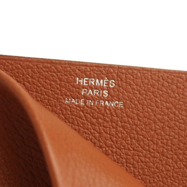 （新品・未使用品）HERMES エルメス H セリエ カードケース パスケース 名刺入れ 定期入れ ヴォーエバーカラー レザー ゴールド W刻印 箱付_7