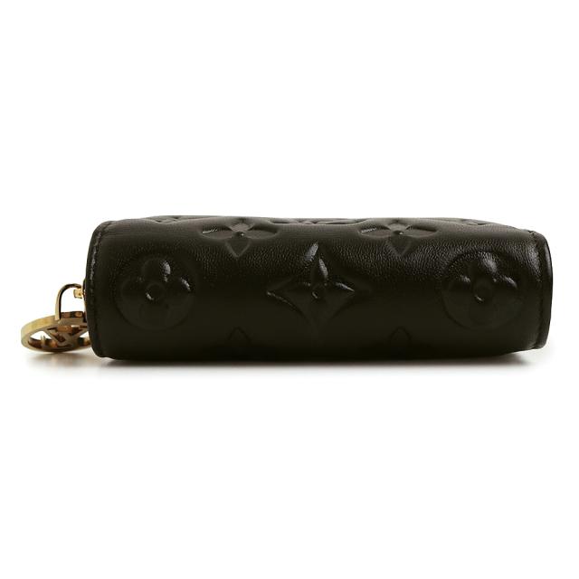 （美品）LOUIS VUITTON ルイ ヴィトン M81599 ポルトフォイユ ルー ラムスキン ノワール ブラック 二つ折り財布 レザー ゴールド金具 箱付_8