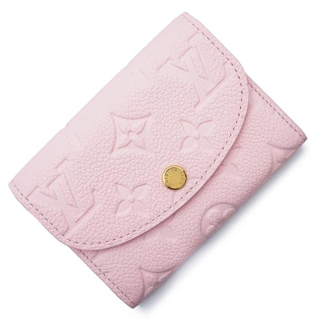 （新品・未使用品）LOUIS VUITTON ルイ ヴィトン M29450 ポルトモネ ロザリ モノグラムアンプラント コンフェッティピンク コインケース 小銭入れ 財布 レザー ゴールド金具 箱付