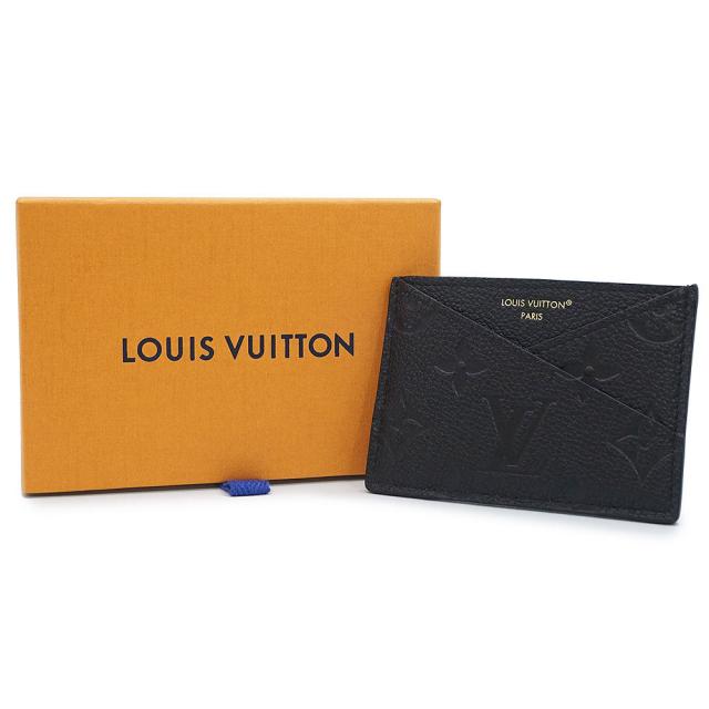 （新品・未使用品）LOUIS VUITTON ルイ ヴィトン M13695 ポルト カルト クリスクロス モノグラムアンプラント ノワール ブラック カードケース 定期入れ パスケース レザー ゴールド金具 箱付_1