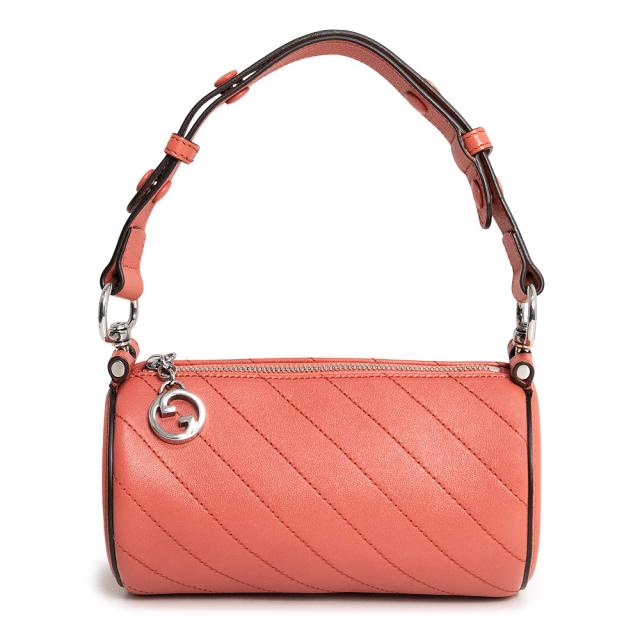 （未使用　展示品）GUCCI グッチ 760170 インターロッキングG ブロンディ ミニ レザー ピンク ショルダーバッグ シルバー金具