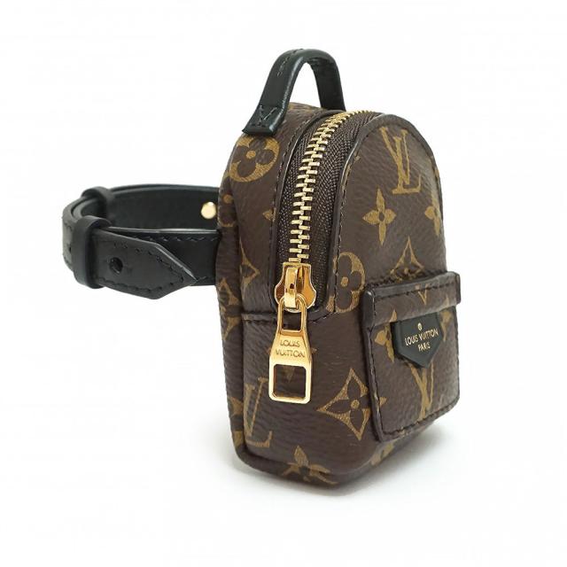 （未使用　展示品）LOUIS VUITTON ルイ ヴィトン M6563A ブラスレ パーティー パームスプリング モノグラム カーフスキン ブラウン ブラック ブレスレット レザー ゴールド金具 箱付_3