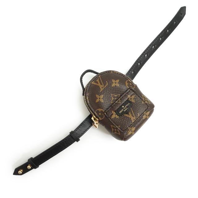 （未使用　展示品）LOUIS VUITTON ルイ ヴィトン M6563A ブラスレ パーティー パームスプリング モノグラム カーフスキン ブラウン ブラック ブレスレット レザー ゴールド金具 箱付_7