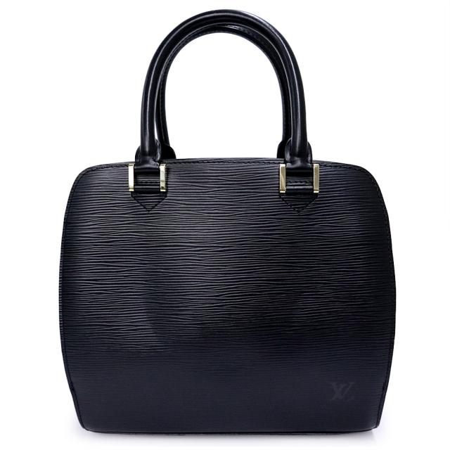 （美品）LOUIS VUITTON ルイ ヴィトン M52052 ポンヌフ エピレザー ノワール ブラック ハンドバッグ ゴールド金具