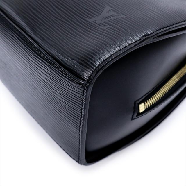 （美品）LOUIS VUITTON ルイ ヴィトン M52052 ポンヌフ エピレザー ノワール ブラック ハンドバッグ ゴールド金具_9