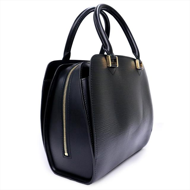 （美品）LOUIS VUITTON ルイ ヴィトン M52052 ポンヌフ エピレザー ノワール ブラック ハンドバッグ ゴールド金具_3
