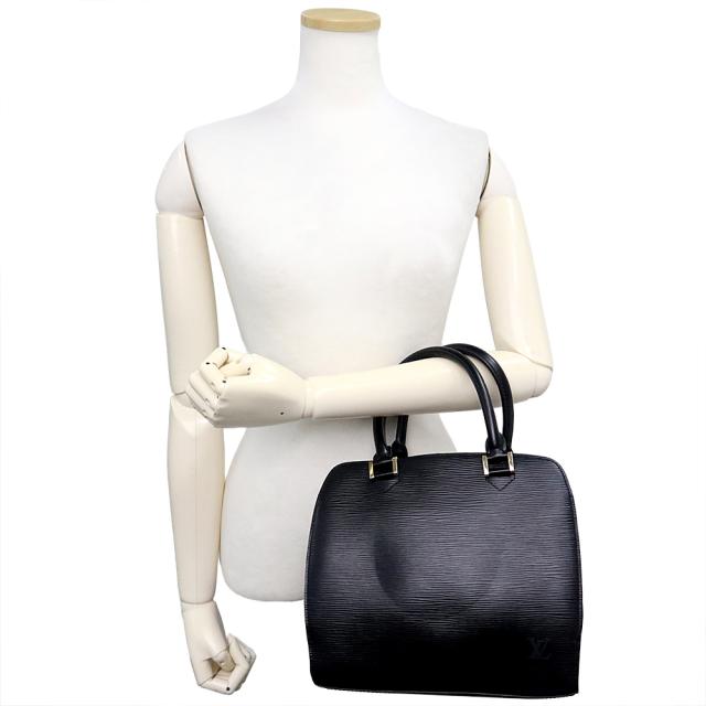 （美品）LOUIS VUITTON ルイ ヴィトン M52052 ポンヌフ エピレザー ノワール ブラック ハンドバッグ ゴールド金具_6