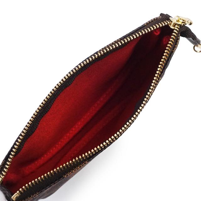（未使用保管品）LOUIS VUITTON ルイ ヴィトン N58009 ミニ ポシェット アクセソワール ダミエ ブラウン チェーン ハンドバッグ アクセサリーポーチ ゴールド金具 箱付_2
