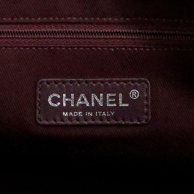 （中古）CHANEL シャネル マトラッセ ココマーク ハンドバッグ コスモスライン カーフスキン チェーン ダークグレー トート レザー ヴィンテージシルバー金具_7