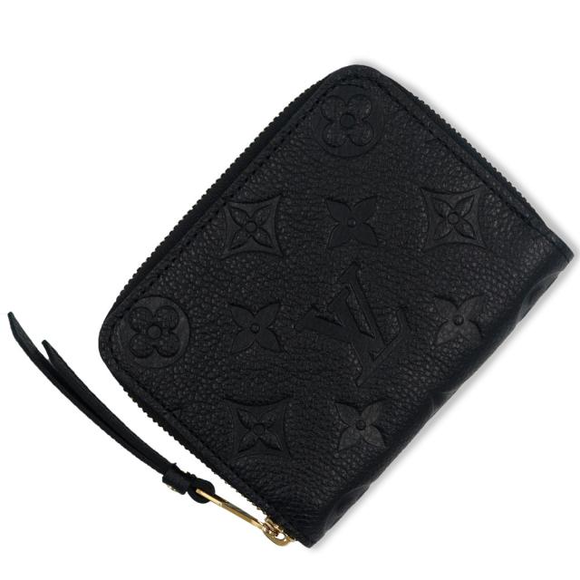 （未使用　展示品）LOUIS VUITTON ルイ ヴィトン M60574 ジッピー コインパース モノグラムアンプラント ノワール ブラック コインケース 小銭入れ 財布 レザー ゴールド金具 箱付