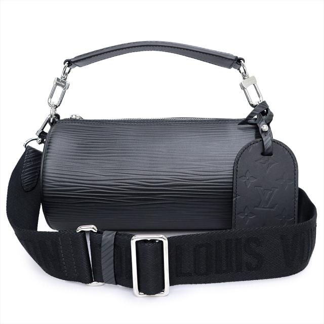 （未使用　展示品）LOUIS VUITTON ルイ ヴィトン M24324 ソフト ポロション PM エピXLレザー ノワール ブラック 2WAY 斜め掛け ショルダー ハンドバッグ レザー シルバー金具