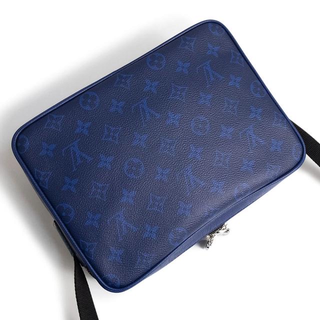 （未使用保管品）LOUIS VUITTON ルイ ヴィトン M30242 アウトドア メッセンジャー PM タイガラマ タイガ モノグラム コバルト ショルダーバッグ 斜め掛け レザー シルバー金具_4