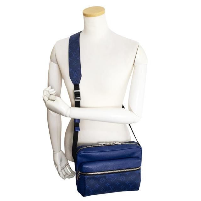 （未使用保管品）LOUIS VUITTON ルイ ヴィトン M30242 アウトドア メッセンジャー PM タイガラマ タイガ モノグラム コバルト ショルダーバッグ 斜め掛け レザー シルバー金具_6