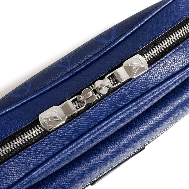 （未使用保管品）LOUIS VUITTON ルイ ヴィトン M30242 アウトドア メッセンジャー PM タイガラマ タイガ モノグラム コバルト ショルダーバッグ 斜め掛け レザー シルバー金具_8