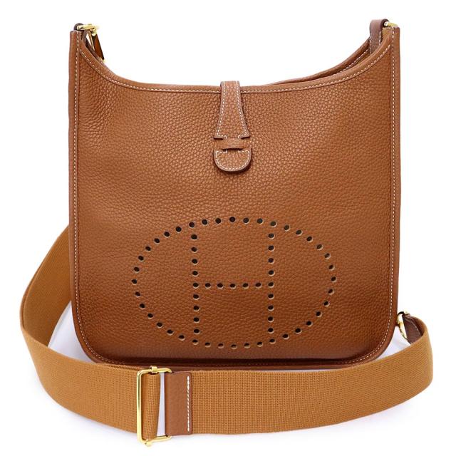 （未使用　展示品）HERMES エルメス エブリン エヴリン 3 トロワ PM 29 トリヨンクレマンス ブラウン Gold ゴールド C刻印 ショルダーバッグ 斜め掛け レザー ゴールド金具
