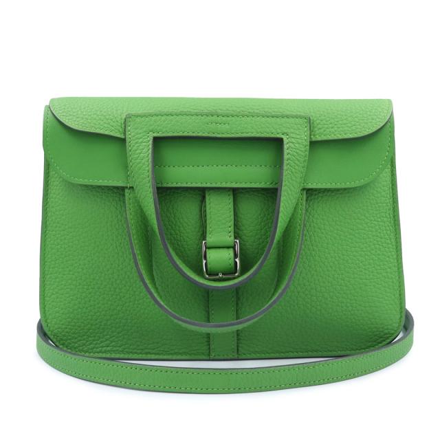 （新品・未使用品）HERMES エルメス アルザン 25 2way トリヨンクレマンス Vert Yucca ヴェールユッカ グリーン B刻印 ショルダー ハンドバッグ 斜め掛け レザー シルバー金具 箱付