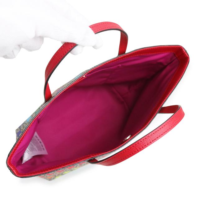 （未使用　展示品）GUCCI グッチ 410812 チルドレンズ レインボースター GGスプリームキャンバス レザー ベージュ レッド マルチカラー ハンドバッグ シルバー金具_2