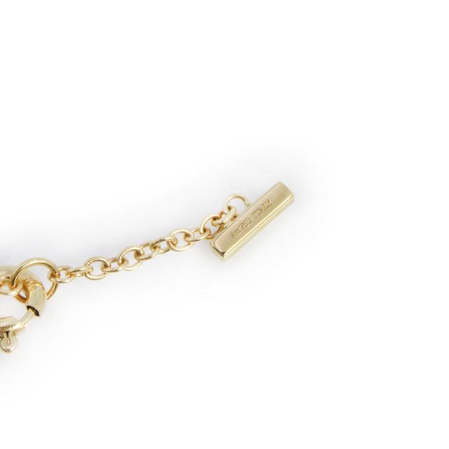 （美品）TIFFANY&amp;Co. ティファニー 62994541 Tスマイル ミニ ミディアムサイズ K18YG 750 16Pダイヤモンド 計0.0.4ct イエローゴールド チェーン ブレスレット 箱付_5