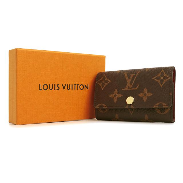 （新品・未使用品）LOUIS VUITTON ルイ ヴィトン M60701 ミュルティクレ 6 モノグラム ブラウン フューシャ キーケース ゴールド金具 箱付_1