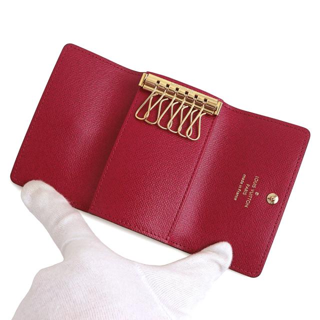 （新品・未使用品）LOUIS VUITTON ルイ ヴィトン M60701 ミュルティクレ 6 モノグラム ブラウン フューシャ キーケース ゴールド金具 箱付_2