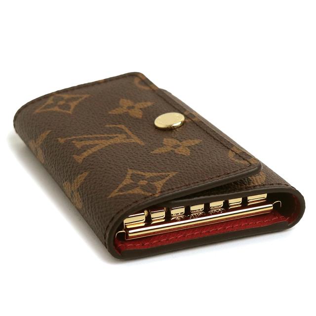 （新品・未使用品）LOUIS VUITTON ルイ ヴィトン M60701 ミュルティクレ 6 モノグラム ブラウン フューシャ キーケース ゴールド金具 箱付_3