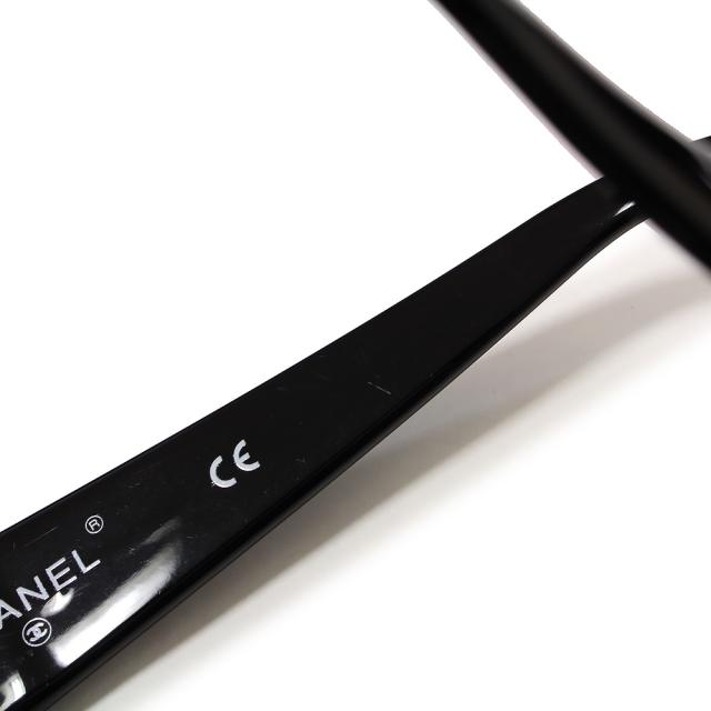 （中古）CHANEL シャネル 04151 ココマーク アセテート ブラック サングラス メガネ 眼鏡 アイウェア ゴールド金具_6