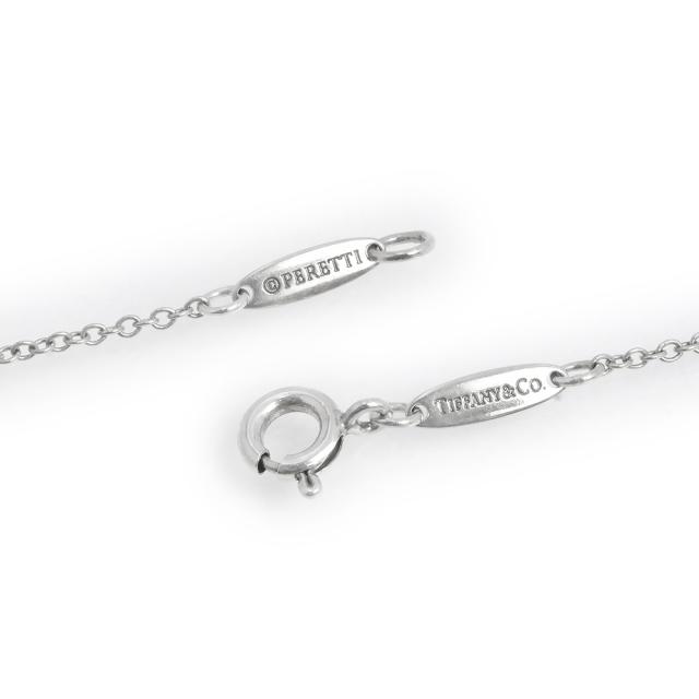 （中古）TIFFANY&Co. ティファニー 60020322 エルサ ペレッティ ダブル オープンハート ペンダント SV925 K18ローズゴールド スターリングシルバー チェーン ネックレス 箱付_7