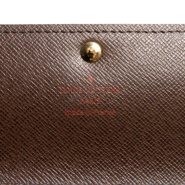 （未使用　展示品）LOUIS VUITTON ルイ ヴィトン N61734 ポルトフォイユ サラ ダミエ ブラウン 二つ折り長財布 ゴールド金具_6