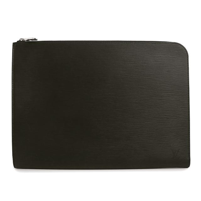 （未当てはめる 見せびらかす品）LOUIS VUITTON ルイ ヴィトン M64153 ポシェット ワット秒 GM NM エピレザー ノワール 黒いこと クラッチペダル御徒面子 二つ目 しろがね色金具