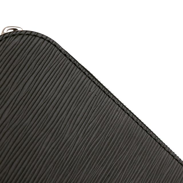 （未当てはめる 見せびらかす品）LOUIS VUITTON ルイ ヴィトン M64153 ポシェット ワット秒 GM NM エピレザー ノワール 黒いこと クラッチペダル御徒面子 二つ目 しろがね色金具